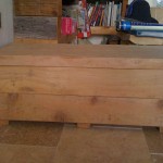 Cedar box in the hall