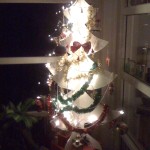 Our hardboard Christmas  tree.